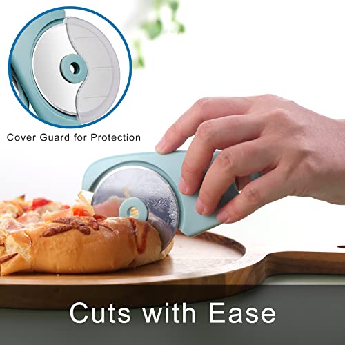 Domonic Home Vegetable Peeler, Potato Peelers for Kitchen, Camping Kitchen Gadgets Veggie Peeler with Cover Guard, Save Space, Dishwasher Safe, Aqua Sky - Image 5