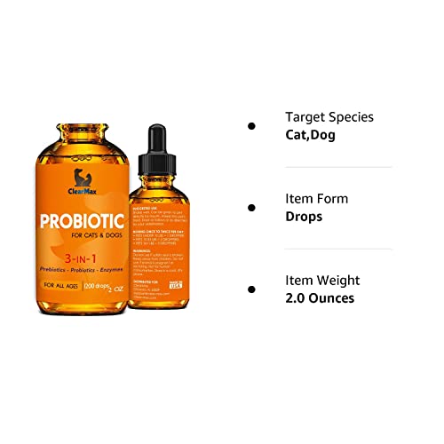 Probiotics for Dogs - Cat Probiotic - Great Dog Probiotics and Digestive Enzymes for Pet - Dog Digestive Enzymes & Natural Prebiotic - Canine Probiotic - Probiotics for Cats - Puppy Probiotic - Image 2