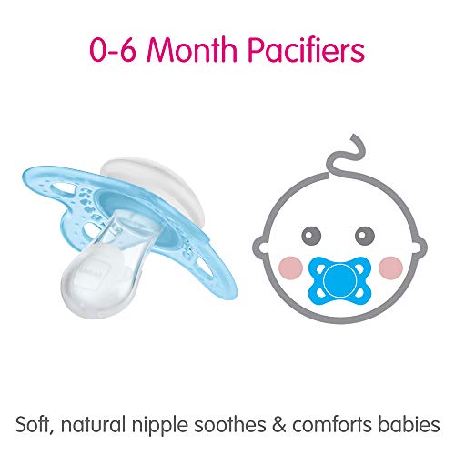 MAM Original Day & Night Baby Pacifier, Nipple Shape Helps Promote Healthy Oral Development, Glows in The Dark, 0-6 Months, Baby Boy, 4 Count - Image 7
