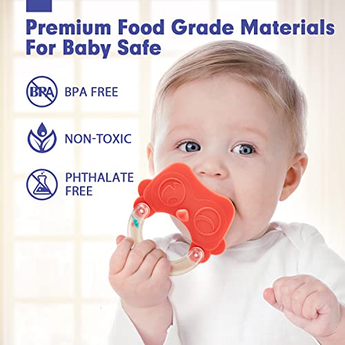 Baby Toys 3-6 Months - Baby Teething Toys for Babies 0-6 Months - Infant Toys Baby Toys 6 to 12 Months - Baby Rattles 0-6 Months Old Baby Toys 0-3 6-12 Months - Newborn Toys Baby Boy Girl Gifts Set - Image 8