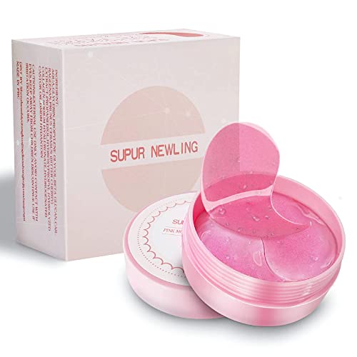 SUPUR NEWLING Eye Mask 60pcs, Collagen Under Eye Patches,Eye Masks for Dark Circles and Puffiness, Undereye Bags, Wrinkles, Moisturize Soothe Tighten Nourishing Eye Mask Skincare for women men