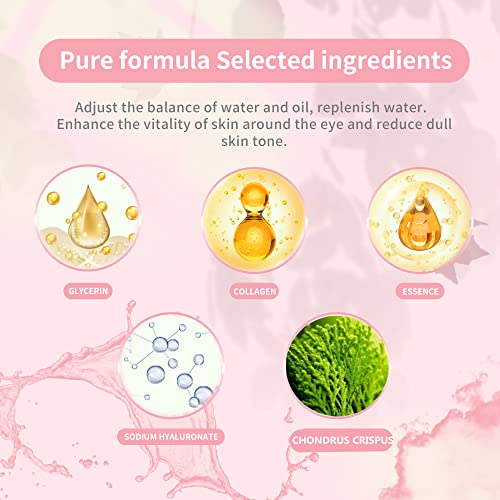 SUPUR NEWLING Eye Mask 60pcs, Collagen Under Eye Patches,Eye Masks for Dark Circles and Puffiness, Undereye Bags, Wrinkles, Moisturize Soothe Tighten Nourishing Eye Mask Skincare for women men - Image 7