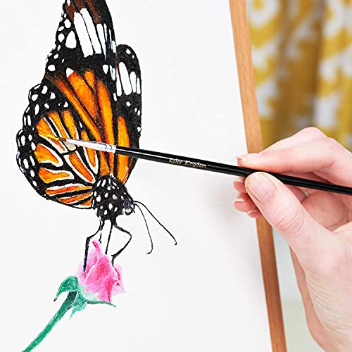 Acrylic Paint Set 24 Colors (0.41 oz, 12 ml) Paint Kit For Artists & Beginners Craft Paints for Paper,Canvas,Rock Painting,Wood,Ceramic & Fabric Vibrant -Non-Toxic including 3 paint brushes - Image 3