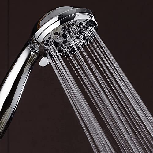AquaDance High Pressure 6-Setting 3.5" Chrome Face Handheld Shower with Hose for the Ultimate Shower Experience! Officially Independently Tested to Meet Strict US Quality & Performance Standards! - Image 6