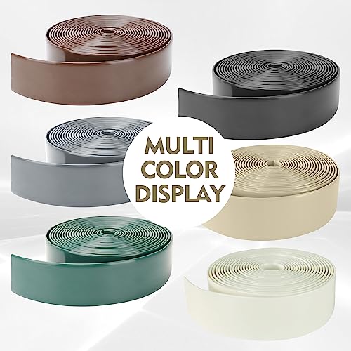 2" Wide Vinyl Straps for Patio Chairs Repair 20ft Long Patio Garden Furniture Replacement Straps with 20 Rivets (Driftwood) - Image 3