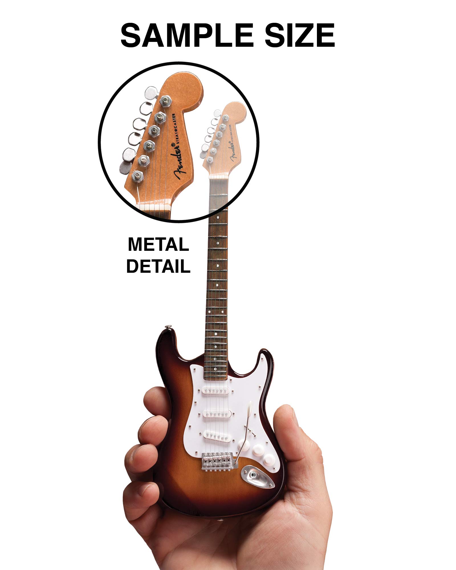 FanMerch Mini Guitar Metallica Collectible James Hetfield Diamond Plate Guitar Replica - Image 3